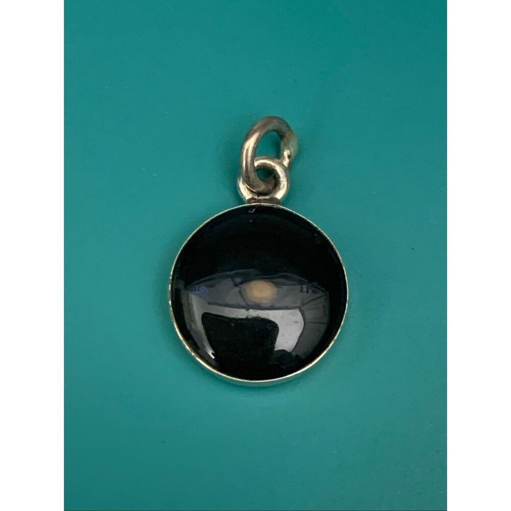 .925 Mustard Seed Sterling Silver Jewelry Charm #faith #keepsake #black onyx